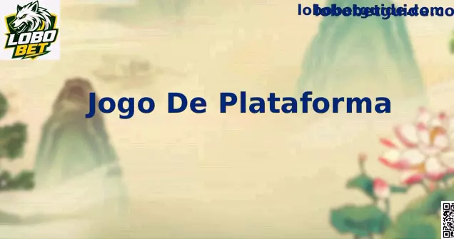 Ilustração de Jogo De Plataforma com personagem, obstáculos e fases na Lobo Bet