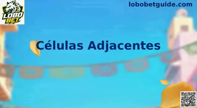 Representação visual de células adjacentes em uma grade de jogo